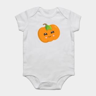 Halloween Pumpkin, Trick Or Treat, Smiling Pumpkin Baby Bodysuit